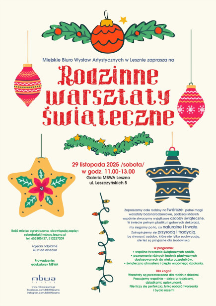 Rodzinne warsztaty świąteczne