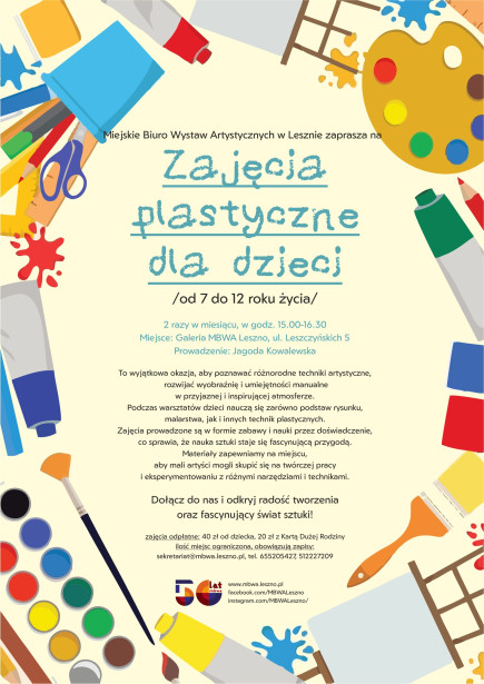 Nabór na zajęcia plastyczne dla dzieci